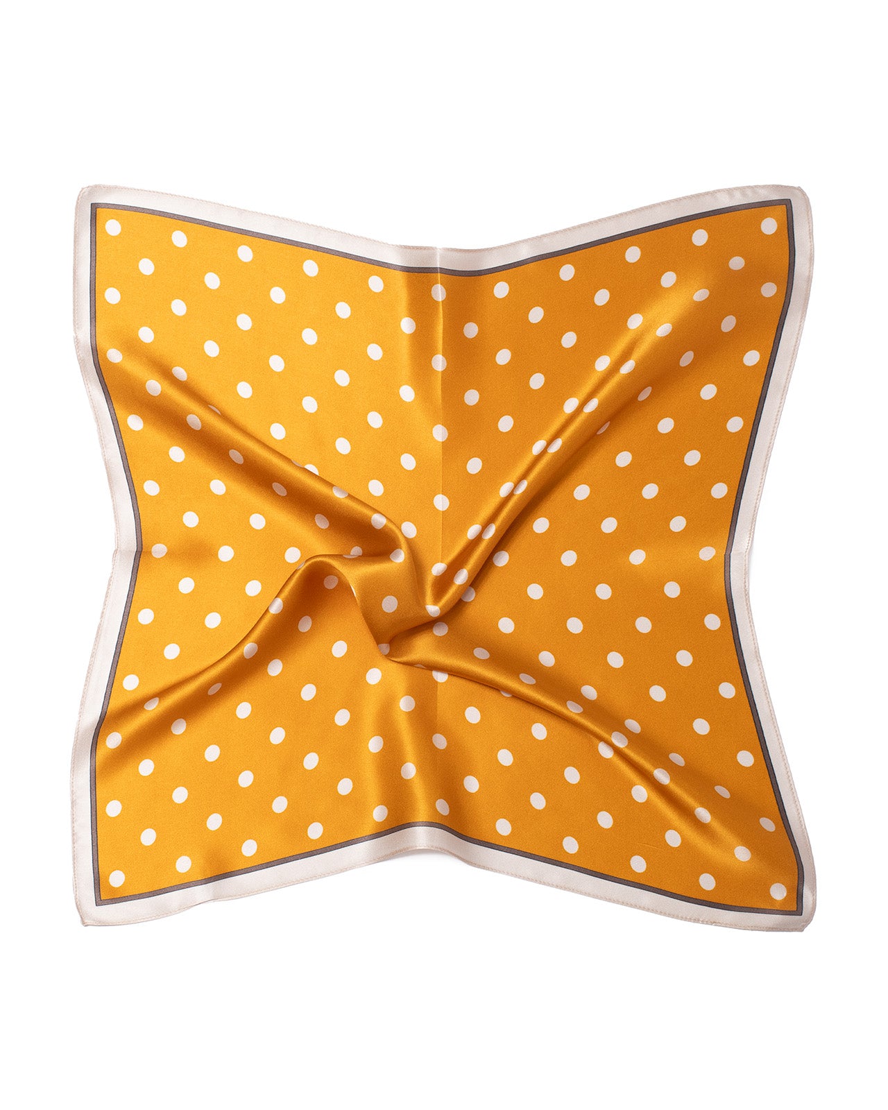 Jedwabna apaszka w małe kropki