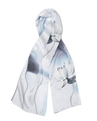 Foulard en soie Lotus Grazie 55 x 175 cm
