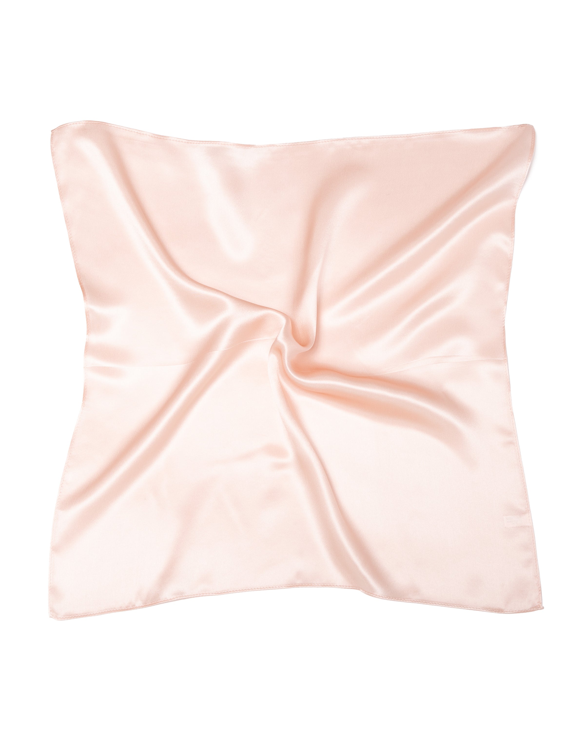 Seidentuch quadratisch einfarbig 53x53 rosa