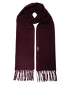 Cashmere scarf plain plum