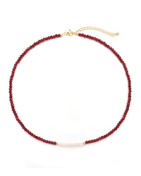 Kristallkette mit langer Perle
