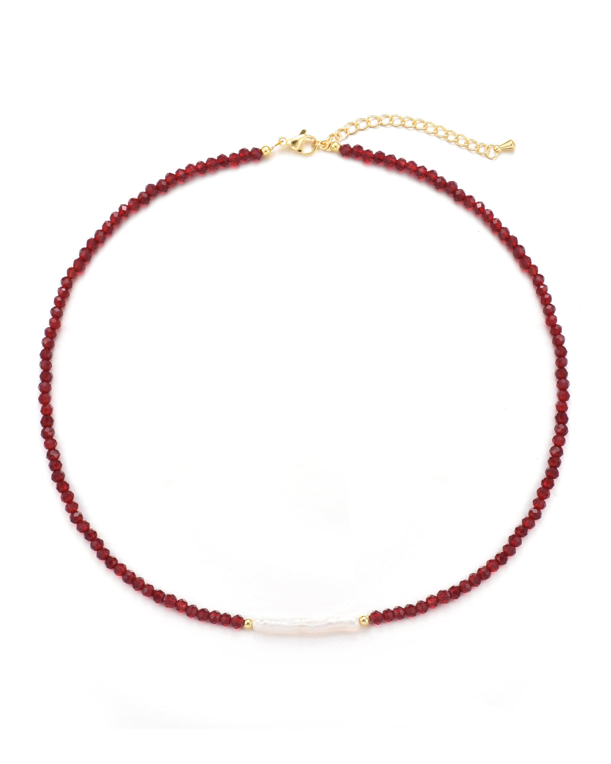 Kristallkette mit langer Perle