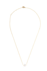 Kette vergoldet 18K mit einer Perle