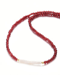 Kristallkette mit langer Perle