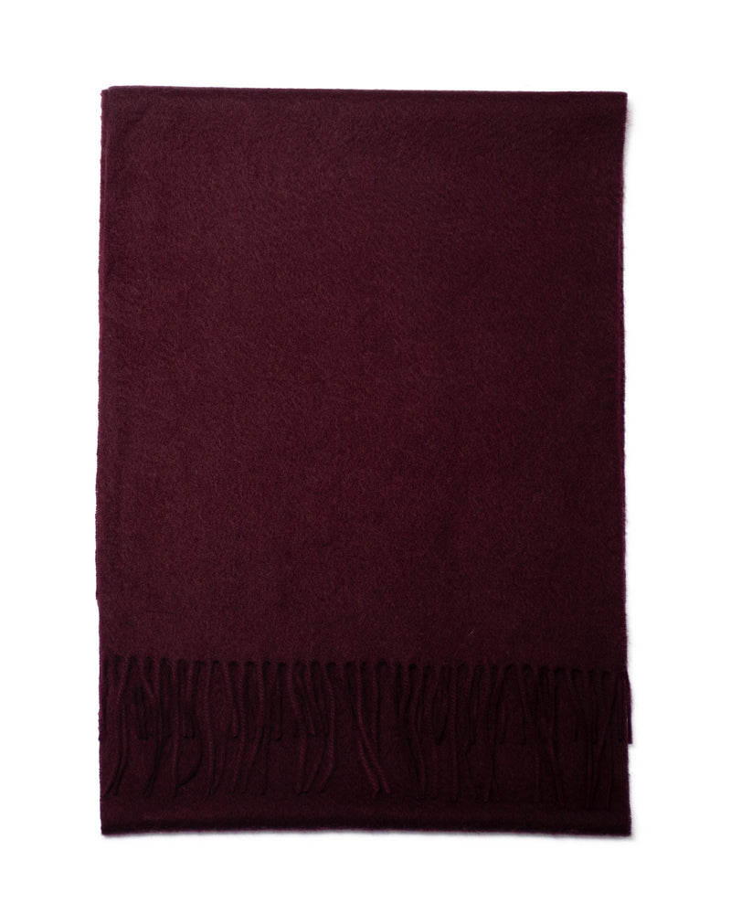 Cashmere scarf plain plum