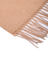 Cashmere scarf plain camel