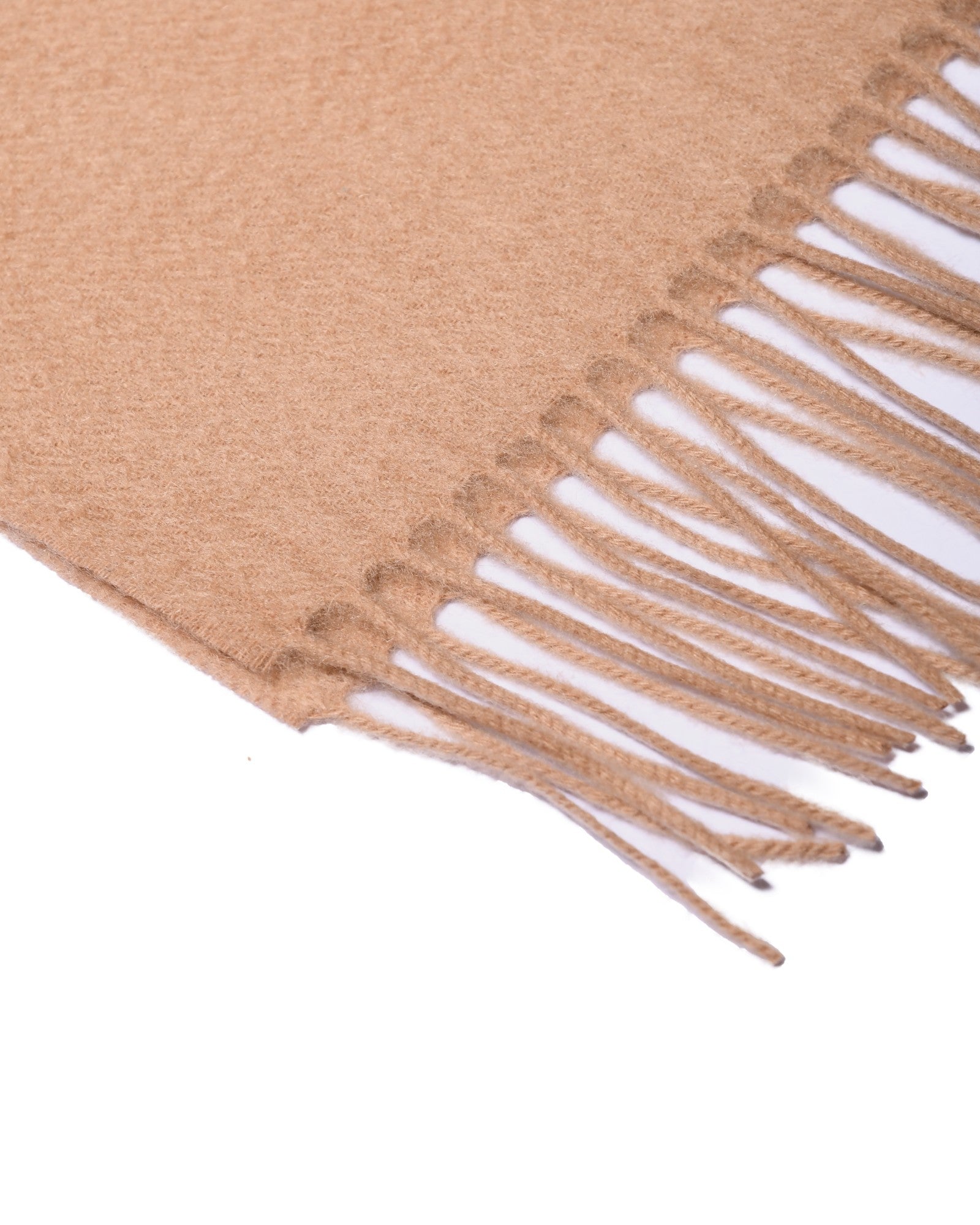 Cashmere scarf plain camel