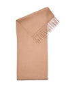 Cashmere scarf plain camel