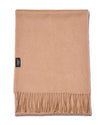 Cashmere scarf plain camel