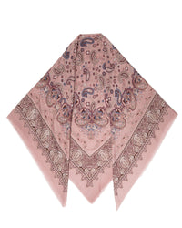 Large fashion scarf Cashmere Feeling 130x130cm Paisley