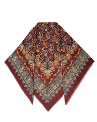 Large fashion scarf Cashmere Feeling 130x130cm Paisley