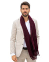 Cashmere scarf plain plum