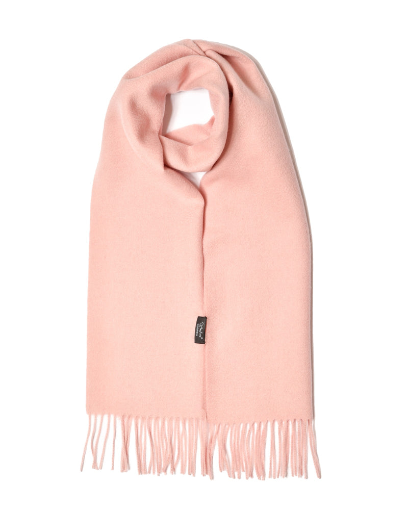 Echarpe 100% cachemire, 180 x 30, tissée, uni rose