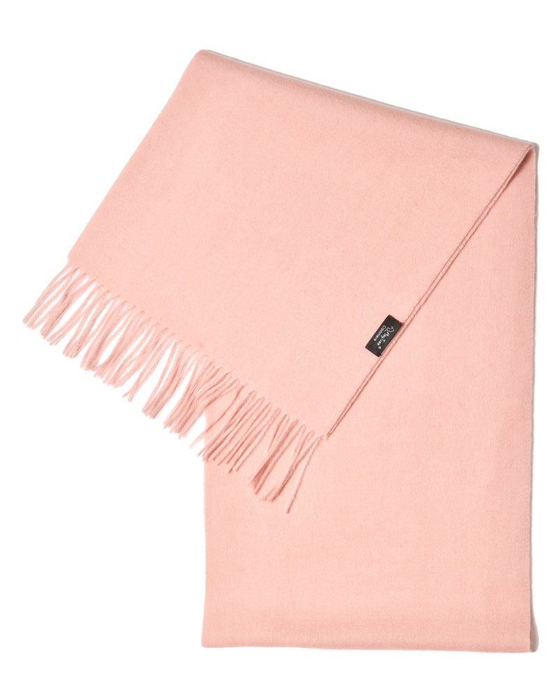 Echarpe 100% cachemire, 180 x 30, tissée, uni rose