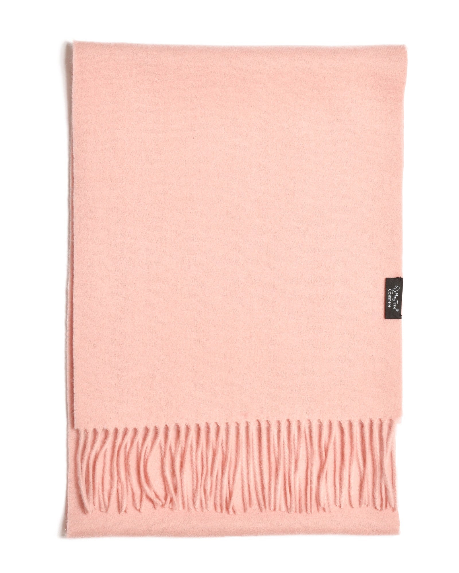 Echarpe 100% cachemire, 180 x 30, tissée, uni rose