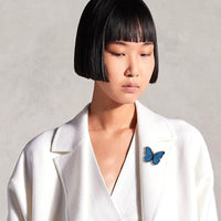 Butterfly heavy metal" brooch, metal