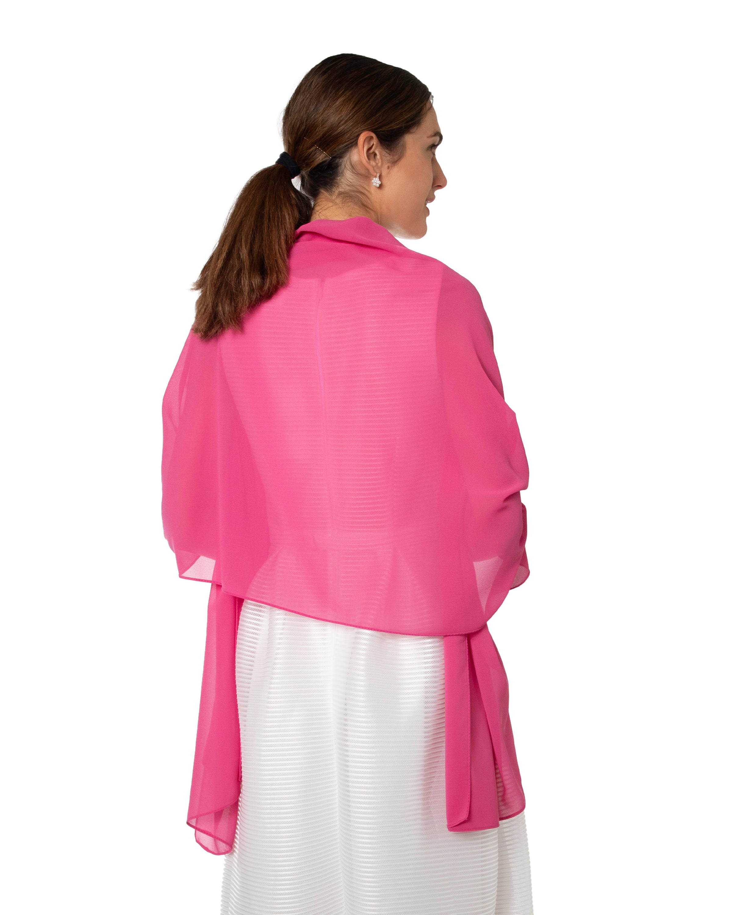 Chiffon Schal einfarbig