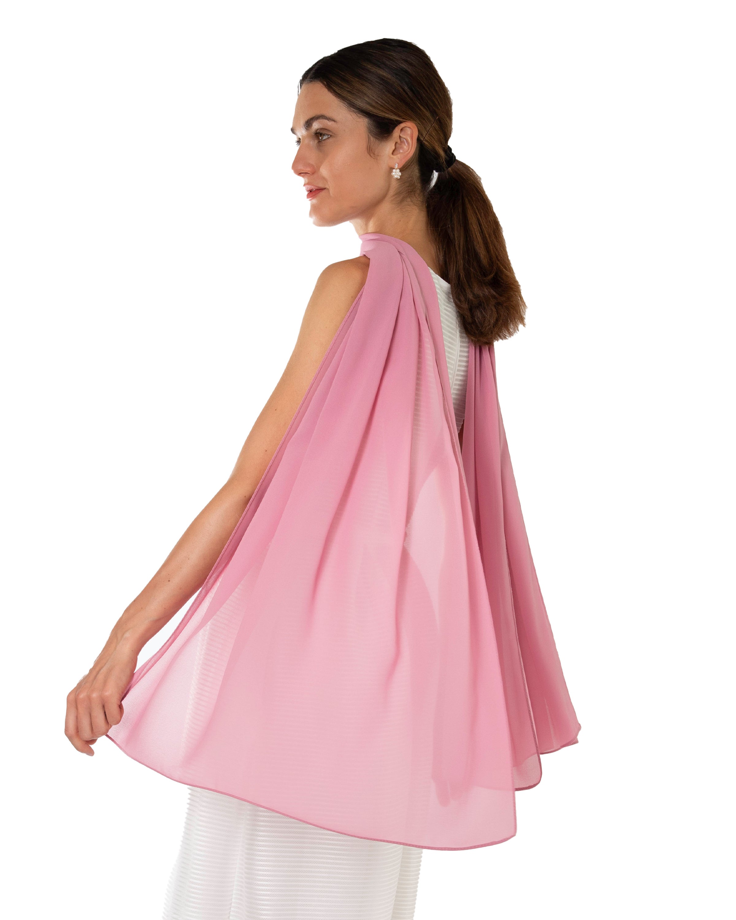 Chiffon Schal einfarbig