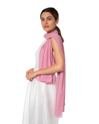 Chiffon Schal einfarbig