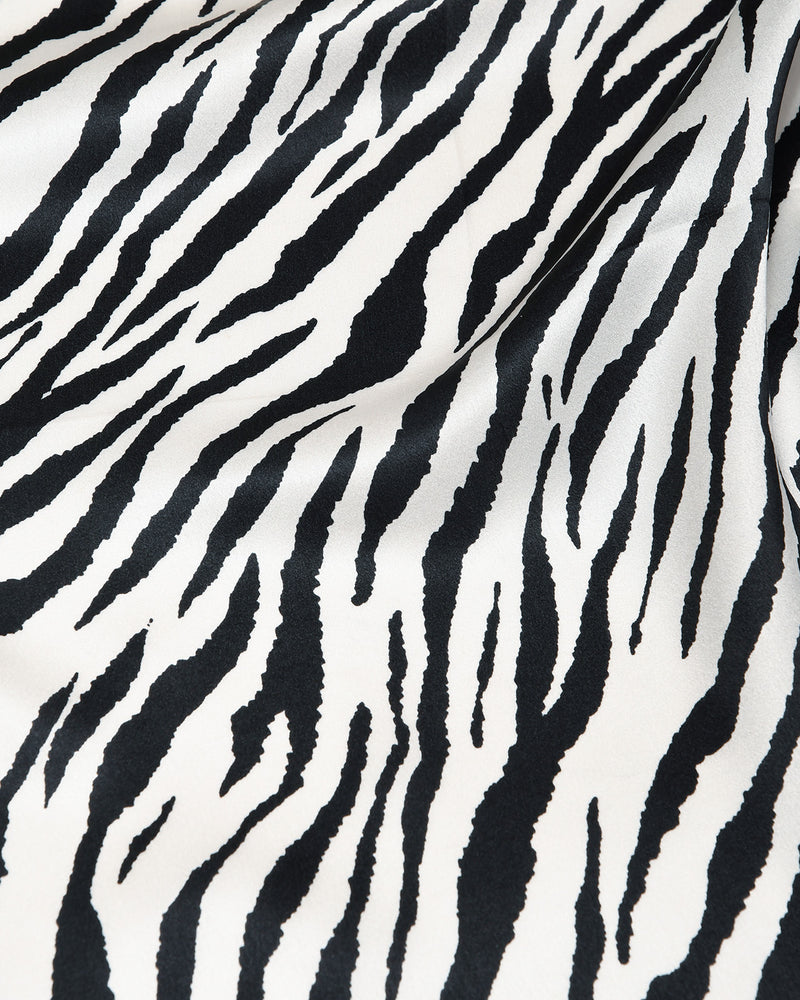 Seidentuch quadratisch Zebra 53x53 cm , Nickituch, Bandana-Schal