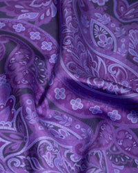 Silk scarf hand-rolled silk scarf twill silk, 53x53 Extravaganza