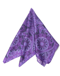 Silk scarf hand-rolled silk scarf twill silk, 53x53 Extravaganza