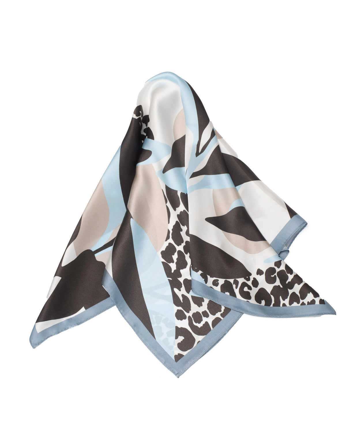 Seidentuch Premium Lorbeer blau