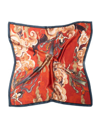 Foulard en soie carré 70x70, Fées volantes