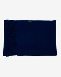 Echarpe 100% cachemire, 180 x 30, tissée, uni bleu marine