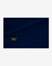 Echarpe 100% cachemire, 180 x 30, tissée, uni bleu marine