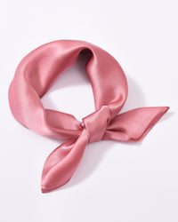 Seidentuch quadratisch einfarbig 53x53 pink