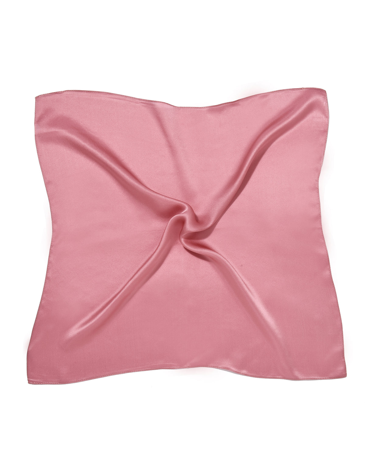 Seidentuch quadratisch einfarbig 53x53 pink