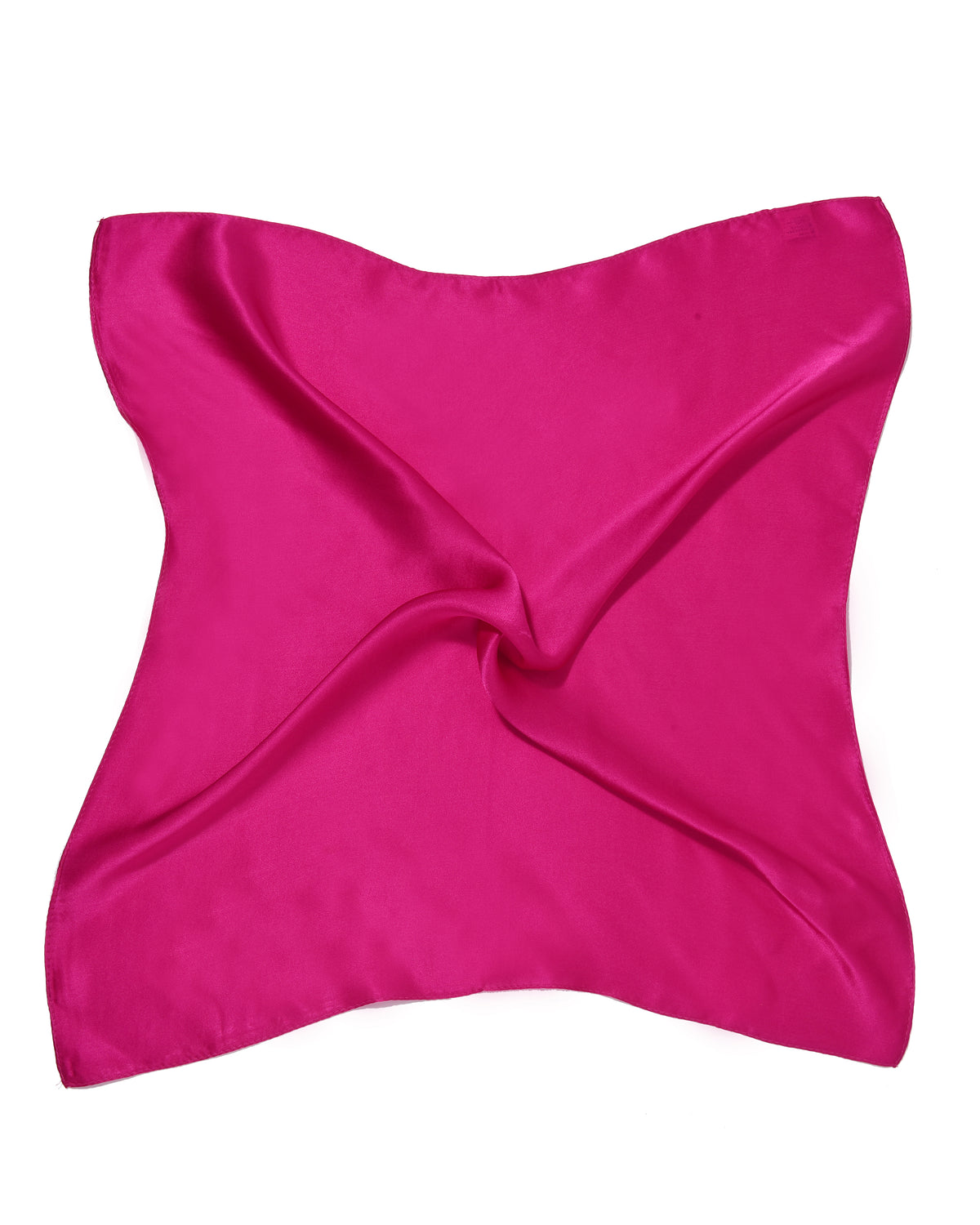 Seidentuch quadratisch einfarbig 53x53 fuchsia