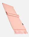 Echarpe 100% cachemire, 180 x 30, tissée, uni rose