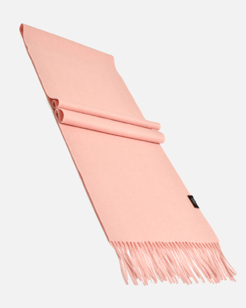 Echarpe 100% cachemire, 180 x 30, tissée, uni rose