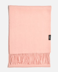 Echarpe 100% cachemire, 180 x 30, tissée, uni rose