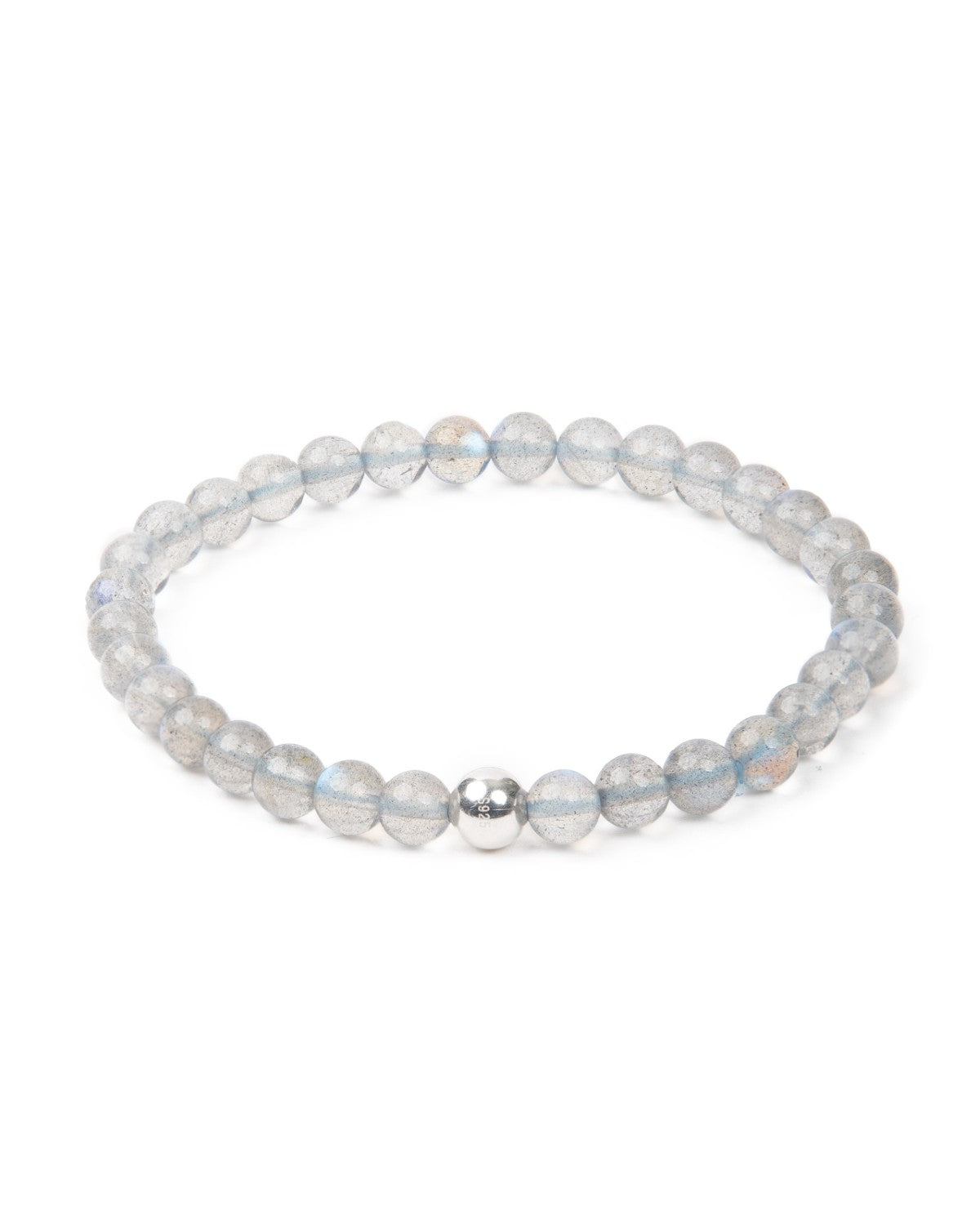 Armband echter Mondstein Grau Blau