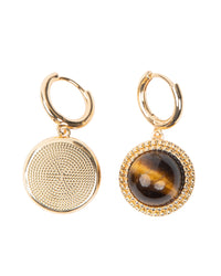 Boucles d'oreilles œil de bœuf