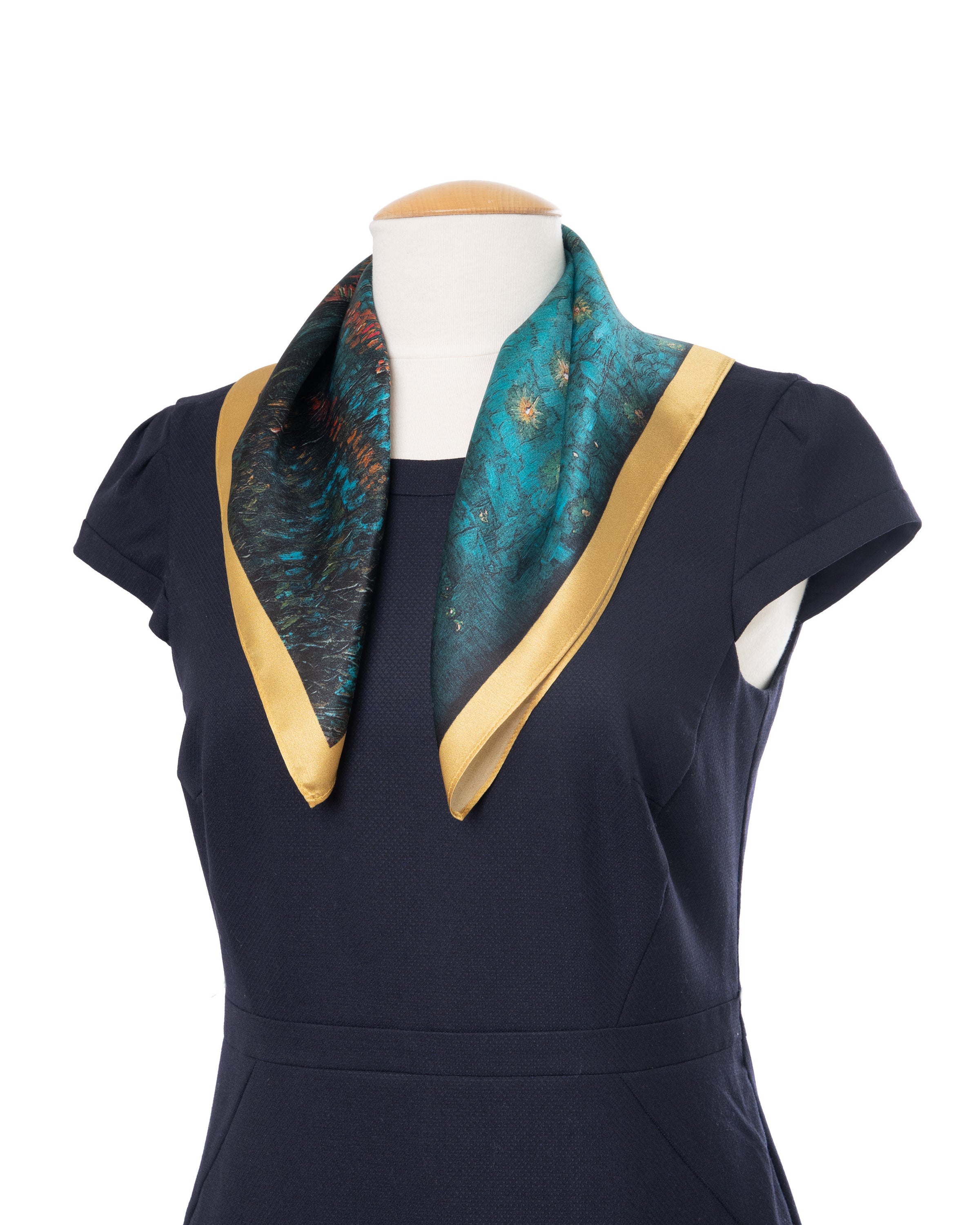 Seidentuch quadratisch Vincent 53x53 Starry night