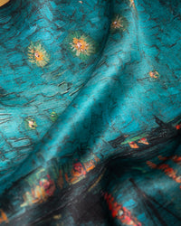 Seidentuch quadratisch Vincent 53x53 Starry night