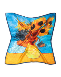 Seidentuch quadratisch Vincent 53x53 Sonnenblume