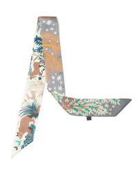 Bandeau schmal beidseitig, Garten Eden  5 x 88 cm taupe