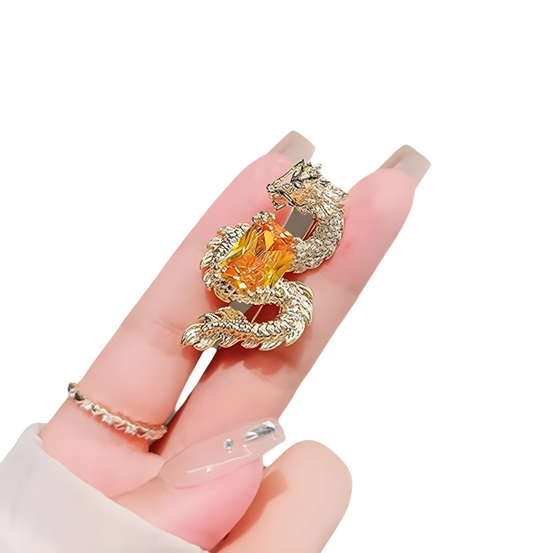 Broche "Dragon d'or