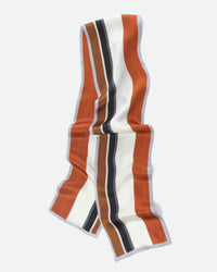 schmaler Seidenschal caramel, beige, weiss, schwarz