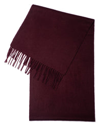 Cashmere scarf plain plum