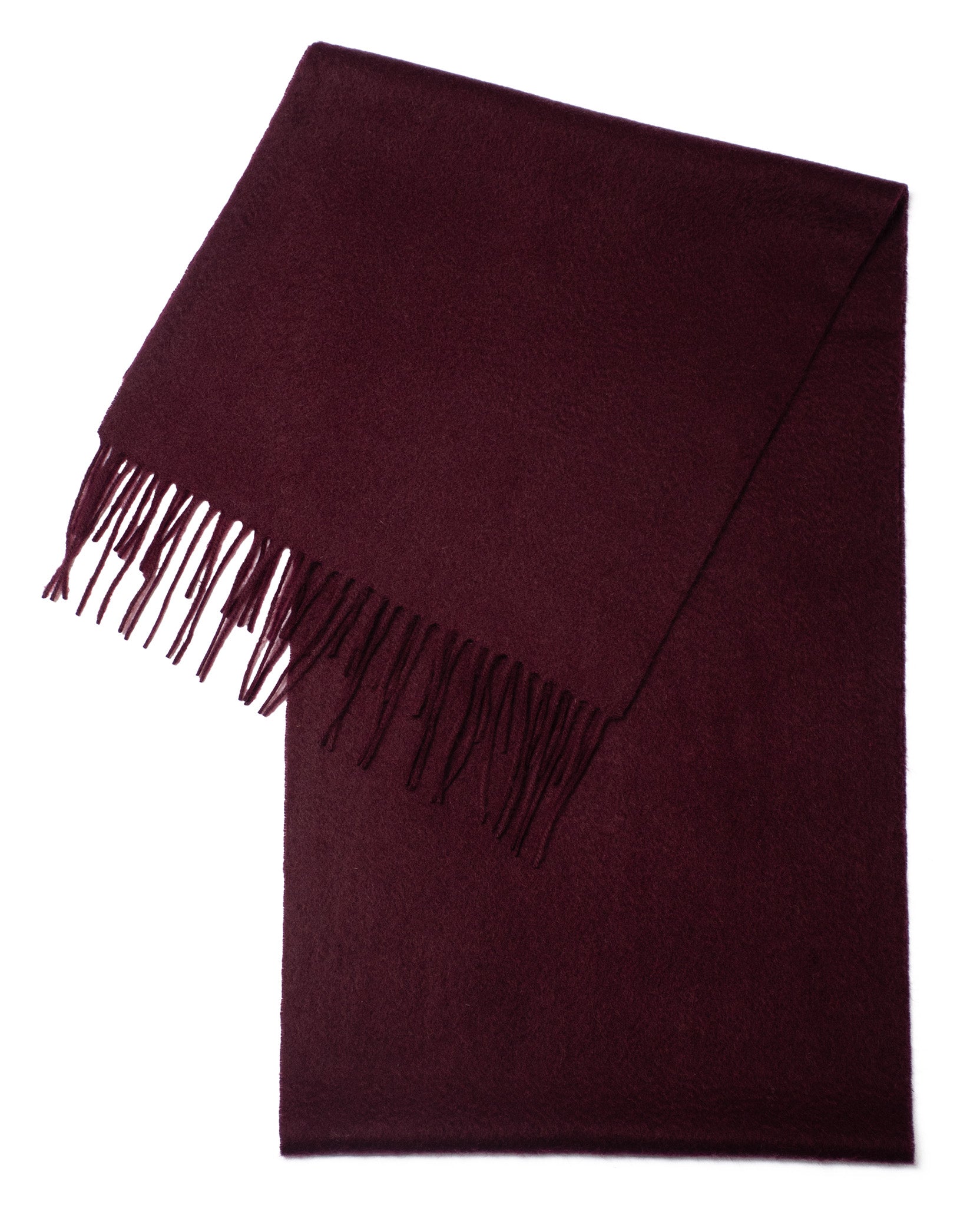 Cashmere scarf plain plum
