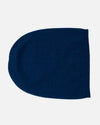 Beanie-Mütze aus 100% Kaschmir mit Rand Blau