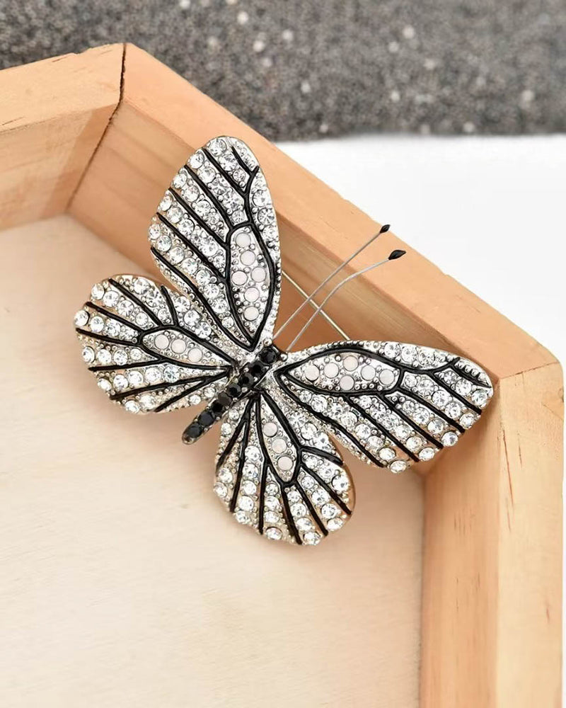 MayTree Brosche "Silberner Schmetterling"