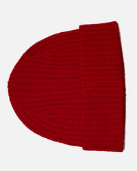 Strickmütze aus 100% Merino, Damen und Herren (Rot)